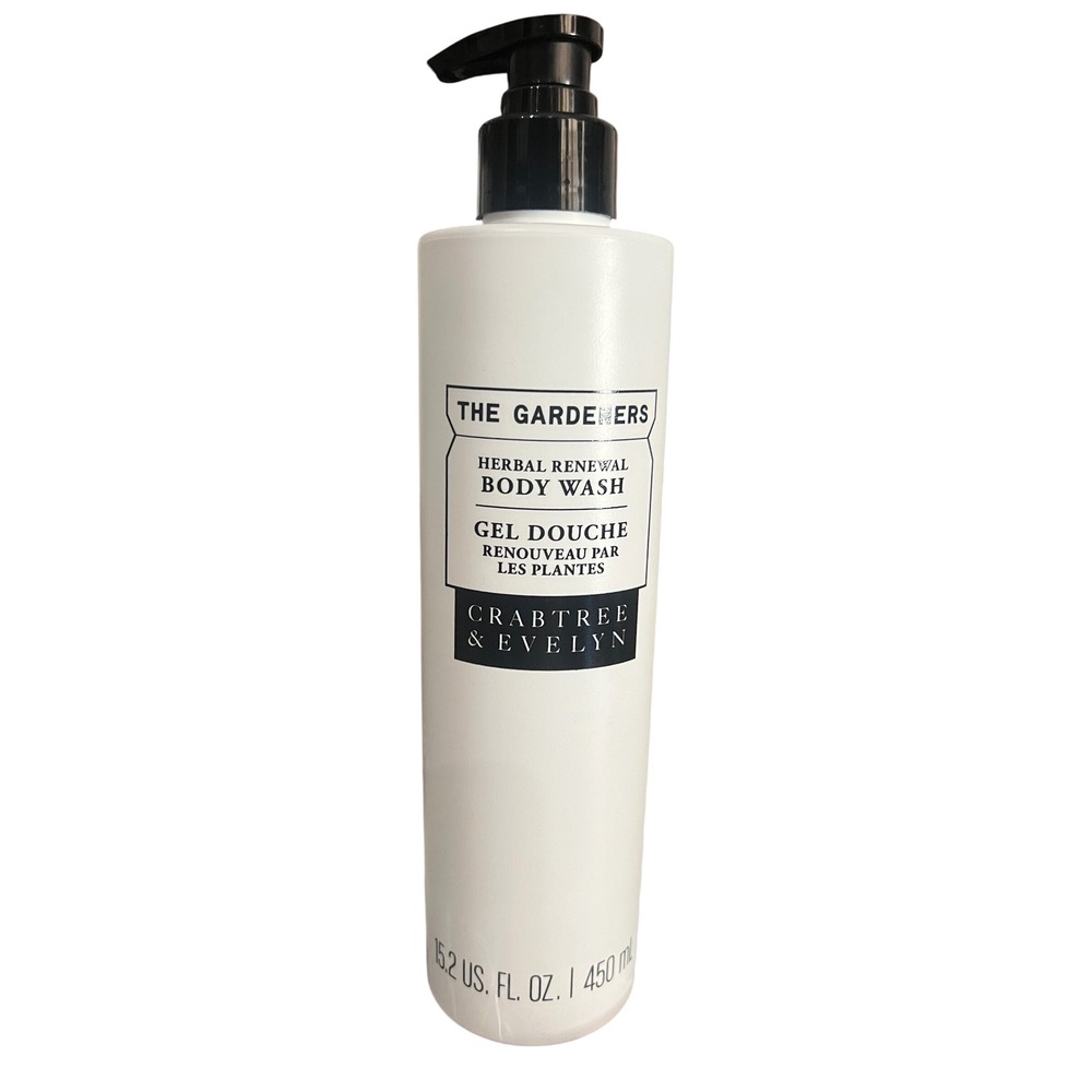 Crabtree & Evelyn The Gardeners Herbal Renewal Body Wash 15.2 fl oz Pump Bottle